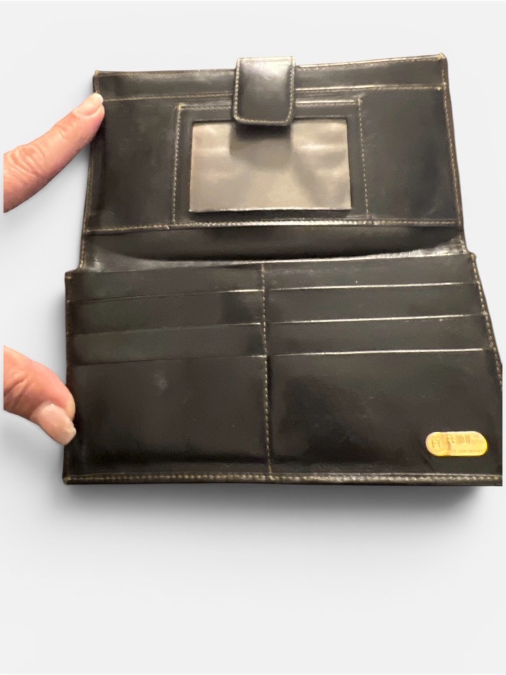 Fendi Zucca Canvas Wallet Clutch in Brown and Black - Picture 7 of 7